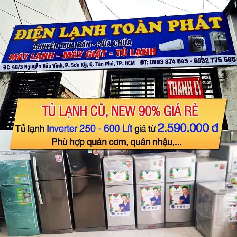 Tủ lạnh cũ chính hãng giá rẻ