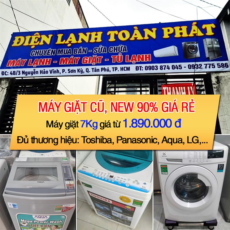 Máy giặt cũ chính hãng giá rẻ